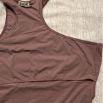 Free People NWOT  Intimately Brown Asymmetrical High Neck Tank Top Sz L Photo 8