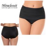 MiracleSuit New.  black hi-waisted skirted front bikini bottom. Retails $90. Size Photo 1
