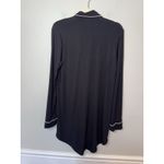 Nordstrom  Black Tencel Pajama Dress Long Sleeve Sz S Photo 5