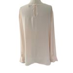 Ann Taylor Peach Long Sleeve Round Neck Women's Top Size Large | 17-17 Photo 1