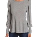 Status by Chenault Black Knit Puffed Sleeve Pullover Photo 15