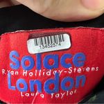 Solace London naie gown dress black floral size 6 C3 Photo 4