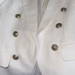 Rachel Zoe NWOT Textured Embellished Gold Button Open Front Blazer Small Photo 8