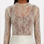We Wore What  Chantelle Lace Movk Neck Long Sleeve Revolve Women’s NWT $78 Stretch Photo 0