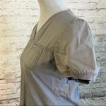 Koi Gray Scrub Top Short Sleeve V Photo 2