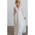 Baltic Born Lydia Belted Maxi Dress Bright White Size XS Photo 1