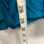 LOGO By Lori Goldstein Teal Textured Blouse Photo 4