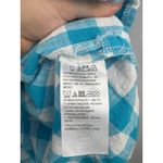 Joan Rivers Women’s  Size 2X Blue & White Plaid 3/4 Button Up Blouse Photo 4