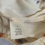 Blue Rain Peasant Boho Crochet Floral Faux Wrap Blouse Top Photo 6