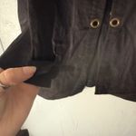 Etcetera  Women's Black Linen Blend Jacket Eyelet‎ Detail Size 2 Medium Lagen Photo 3
