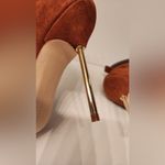  Shoes Good American Brown Suede Booties Lace Up Stiletto Size 8.5 Photo 13