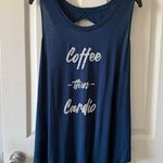 INTERVAL Navy Athletic Top with Distressed Look Size XL Blue Photo 0
