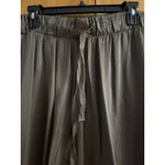 Nation Ltd Wms Sz M Satin Elastic Waist Drawstring Mid-Rise Tapered Pants Brown Photo 1