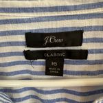 J.Crew  Relaxed boy shirt in mixed stripe Beauchamps linen size 16. Photo 1