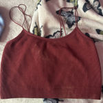 Hollister Maroon Tank Top Lace Back Photo 0
