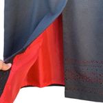 Urban Works women's BLACK maxi skirt Size 12 w/ Red lining/cutout Photo 2