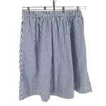 st. john's bay  High Rise Stretch Stripe Midi A-Line Skirt size 2X Blue White NWT Photo 2