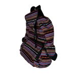 Steve Madden Mexican Blanket Backpack Unisex Woven Serape Baja Boho Bag Drawstring Hippie Photo 4