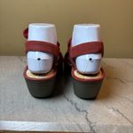 Fly London  Womens Ylfa Wedge Slingback Sandals‎ Size 38/7.5 Red Nubuck Lace Up Photo 3