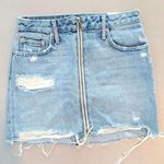 Lovers + Friends New  Denim Skirt With Zipper Photo 0