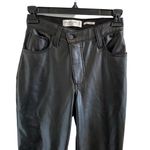 Abercrombie & Fitch  Vegan Leather Crossover 90s Straight Ultra High Rise Pants Photo 3