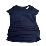 Old Navy  Blue Fitted T-Shirt Women Top Maternity Size Large NWT | 49-56 Photo 2