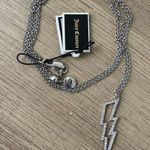 Juicy Couture Vintage  Silver Lightning Bolt Necklace 
New with tags Photo 0