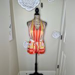 Ann Taylor ’s NWT White, Orange, Yellow & Gray Halter Tank Top Size 6 Photo 1