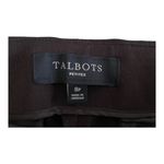 Talbots Petite Chocolate Brown Flat Front Dress Pants Photo 3