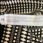 ZARA  Black White Woven Embroidered Jacquard Mini Straight Pencil Skirt Size L Photo 4