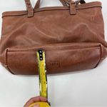 BOC Satchel Organizer Brown Shoulder Bag Charm Clutch Trifold Stitch Wallet Boho Photo 3