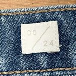 Lucky Brand Woman’s  Relaxed Taper Jeans With Tribal Detail Distressed Size 00 Photo 5