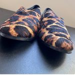 Banana Republic Calf Hair Leather Animal Print Slip On Loafer Flats sz 7 Career Photo 4