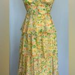 ASTR Revolve the label MidSummer Dress chiffon fabric with tiered hem size M NWT Photo 1