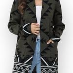 Frye  Women's The Cozy Cardigan, Green (Burnt Olive Combo), Size Large Photo 0