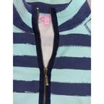 Lilly Pulitzer  UPF 50+ Skipper Popover blue green striped xs Photo 5