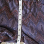 Free People  Jeans Skinny Printed Aztec Purple Denim Pants Size 29 Stretch Boho‎ Photo 11