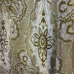 ABS Allen Schwartz A.B.S. Allen Schwartz Silk Dress Halter Deep V-Neck Cut-Out Metallic Thread Sz 8 Photo 6