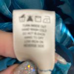 Thirty/Thirty LA size XL blue floral organza babydoll puff sleeve dress $78 Photo 5