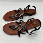 Arizona Jeans  Company Womens Bedazzled Strappy Ankle Sandals Sz 8 Photo 5