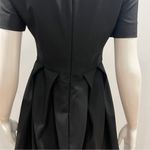 Armani Jeans Above The Knee Pleated Dress Black Size M Photo 6