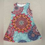 Womens Mandala Dress Casual Sleeveless T Photo 1
