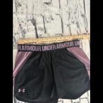 Under Armour * Women's Performance Shorts Black/Purple Small Gym Running Photo 4
