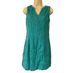 Hatley Textured Striped Teal Green Sleeveless Dress Photo 2