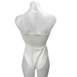 ZARA Women's White Sleeveless Twist Cutout Bandeau Cami Bodysuit Top Size M Photo 1