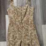 House of Harlow 1960's Romper Paisley Ivory Linen Blend romper Photo 0