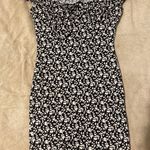 Papaya Black And White Floral Off The Shoulder Dress Photo 0