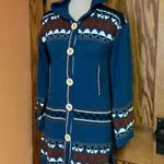 Vintage 70s OOAK. Bell sleeve Shacket Blue Photo 7