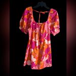 Colorful Floral Women's dress Pink Photo 1