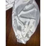 SELMACILEK One Sleeve Mini Dress in Ecru XSmall New Womens Satin Cocktail White Size XS Photo 6